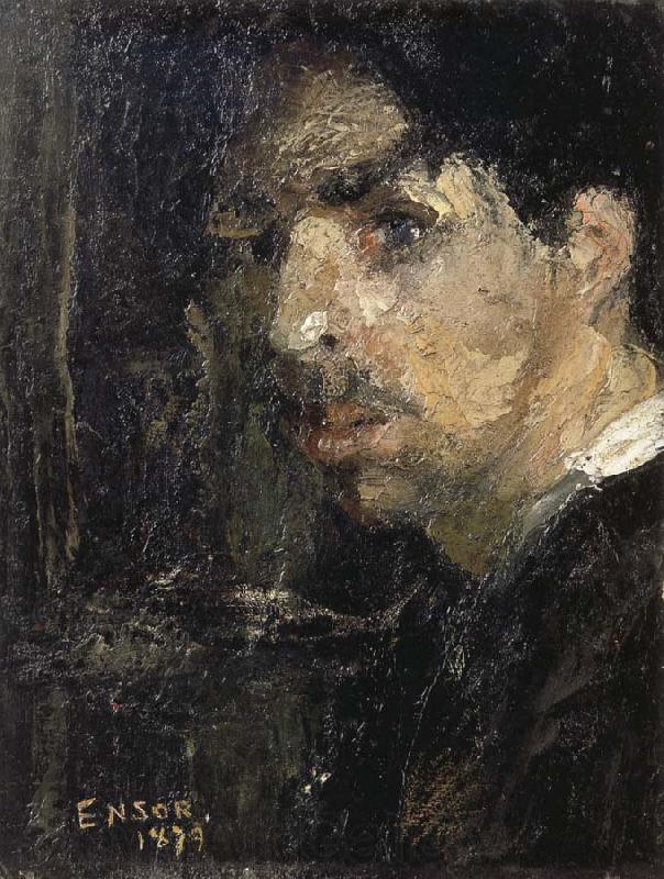 James Ensor Self-Portrait,Called The Big Head Norge oil painting art